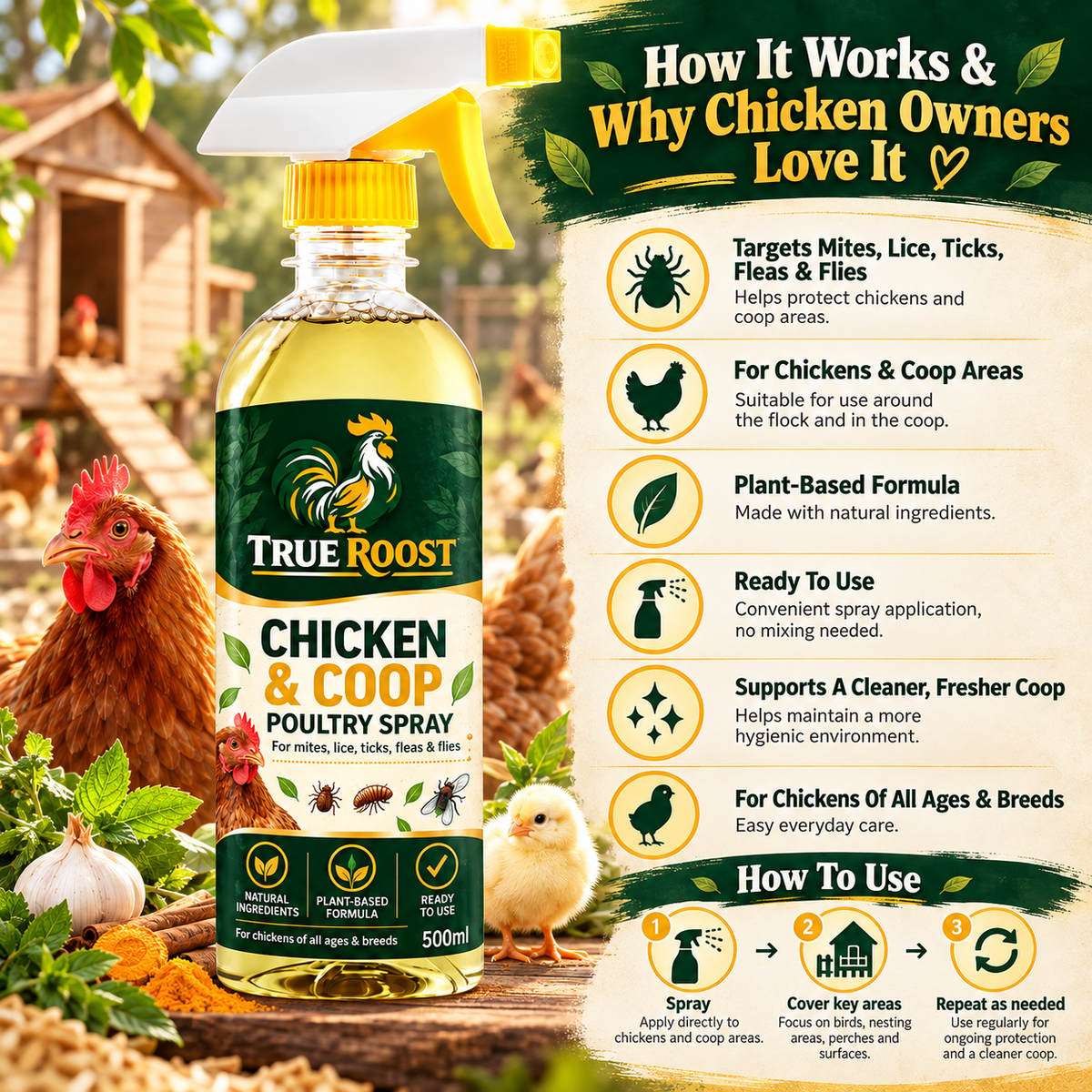 Chicken Coop & Poultry Spray