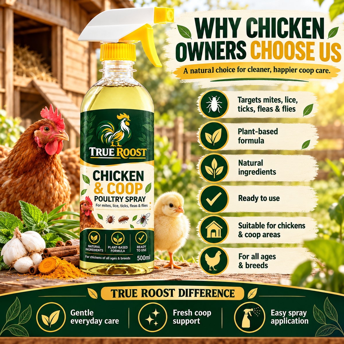 Chicken Coop & Poultry Spray